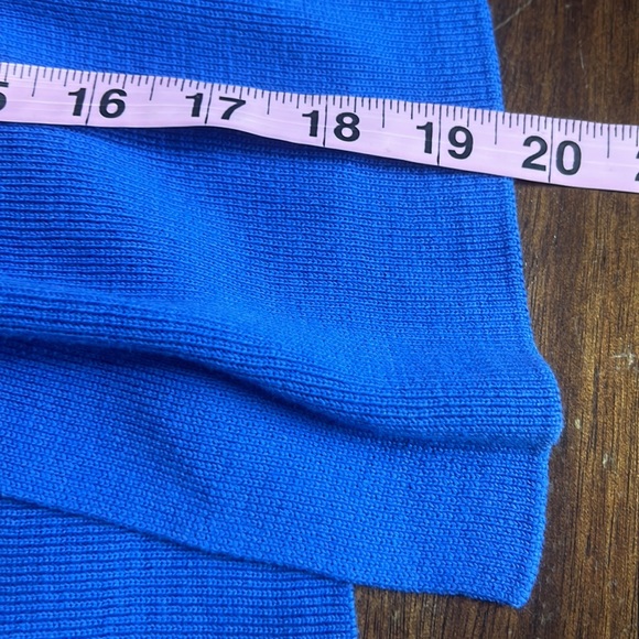 Talbots Plus Royal Blue Cotton Blend 3/4 Sleeve Cardigan Sz X NWT - Picture 10 of 10